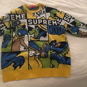 Supreme Multicolor Graphic Sweater